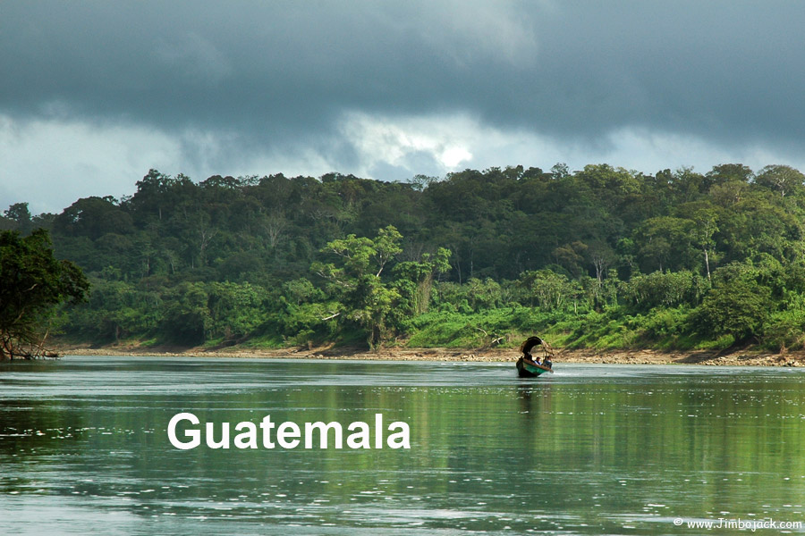 Index - Guatemala - A boat on the Usumacinta river, Guatemala/Mexican border